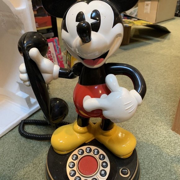 75TH Anniversary 13” Mickey Mouse Animated Talking Telephone Disney Phone  2004 - Picture 6 of 7
